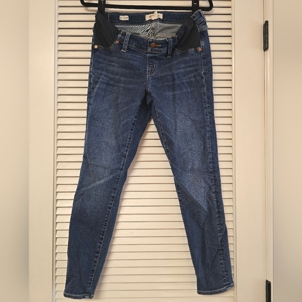Madewell - (Maternity) Side-Panel Skinny Wendover Wash Jeans